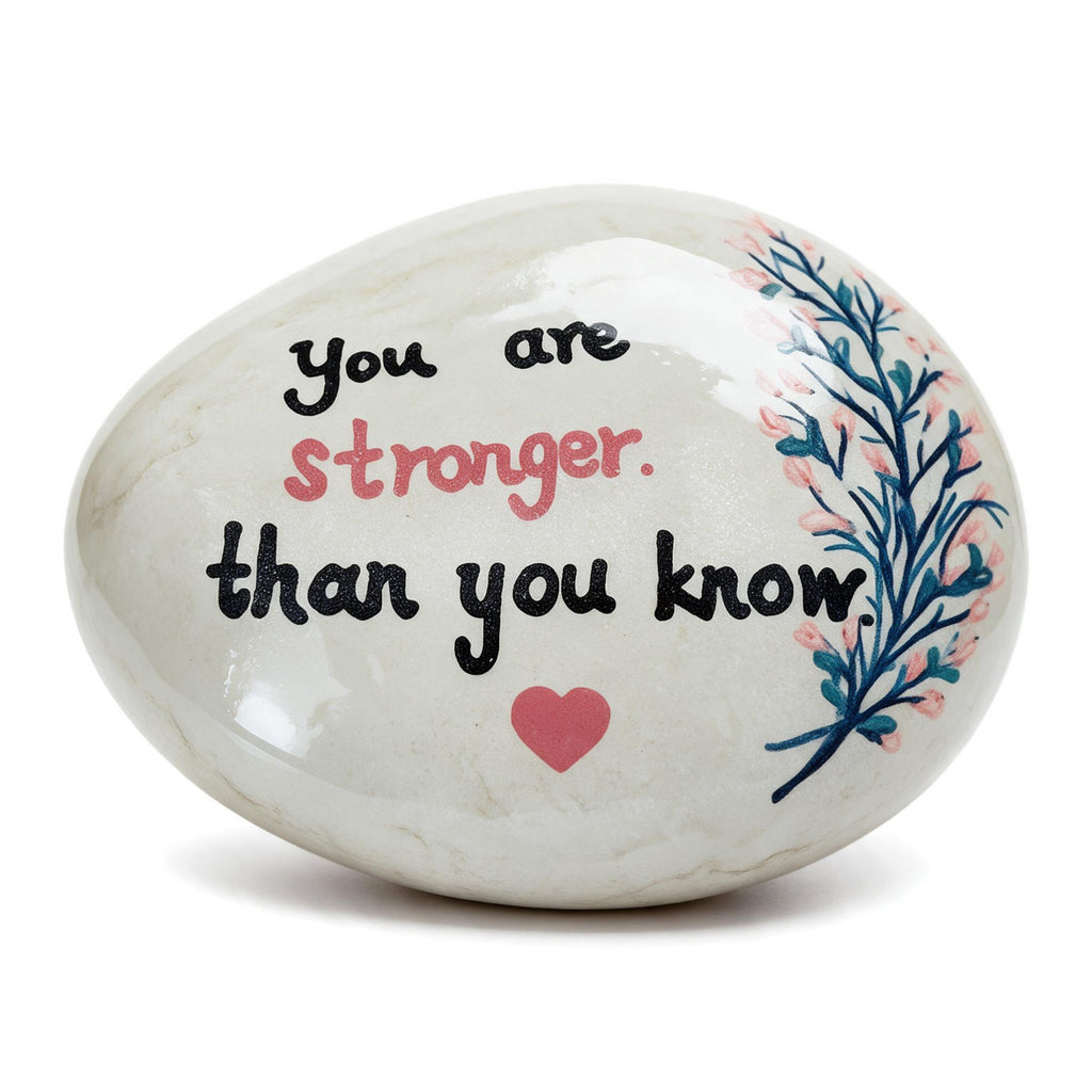 You Are Stronger Than You Know Stone, Inspirational Gift, Desk Decor