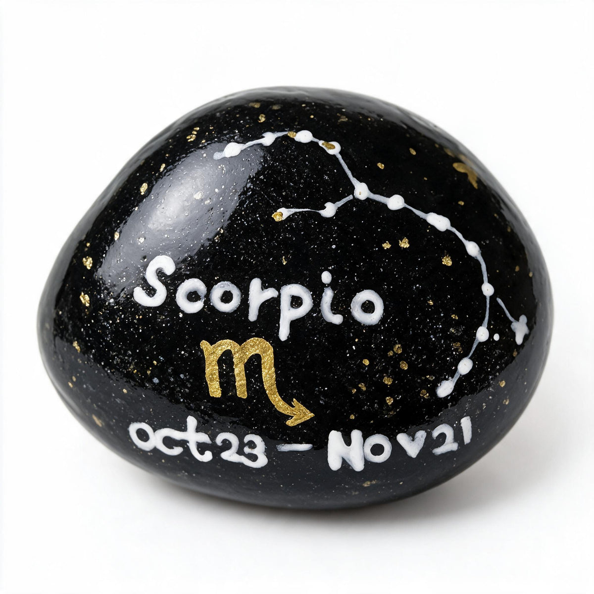 12 Zodiac Hand Painted Stones, Astrology Gifts, Zodiac Sign Decor, Birthday Gift, Celestial Keepsake