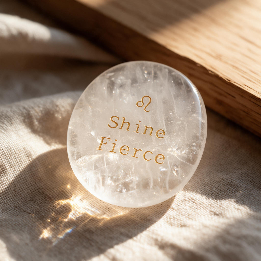 Zodiac Crystal Stone, 12 Zodiac Signs with Inspirational Message, Astrology Gift, Personalized Birth Sign Gift
