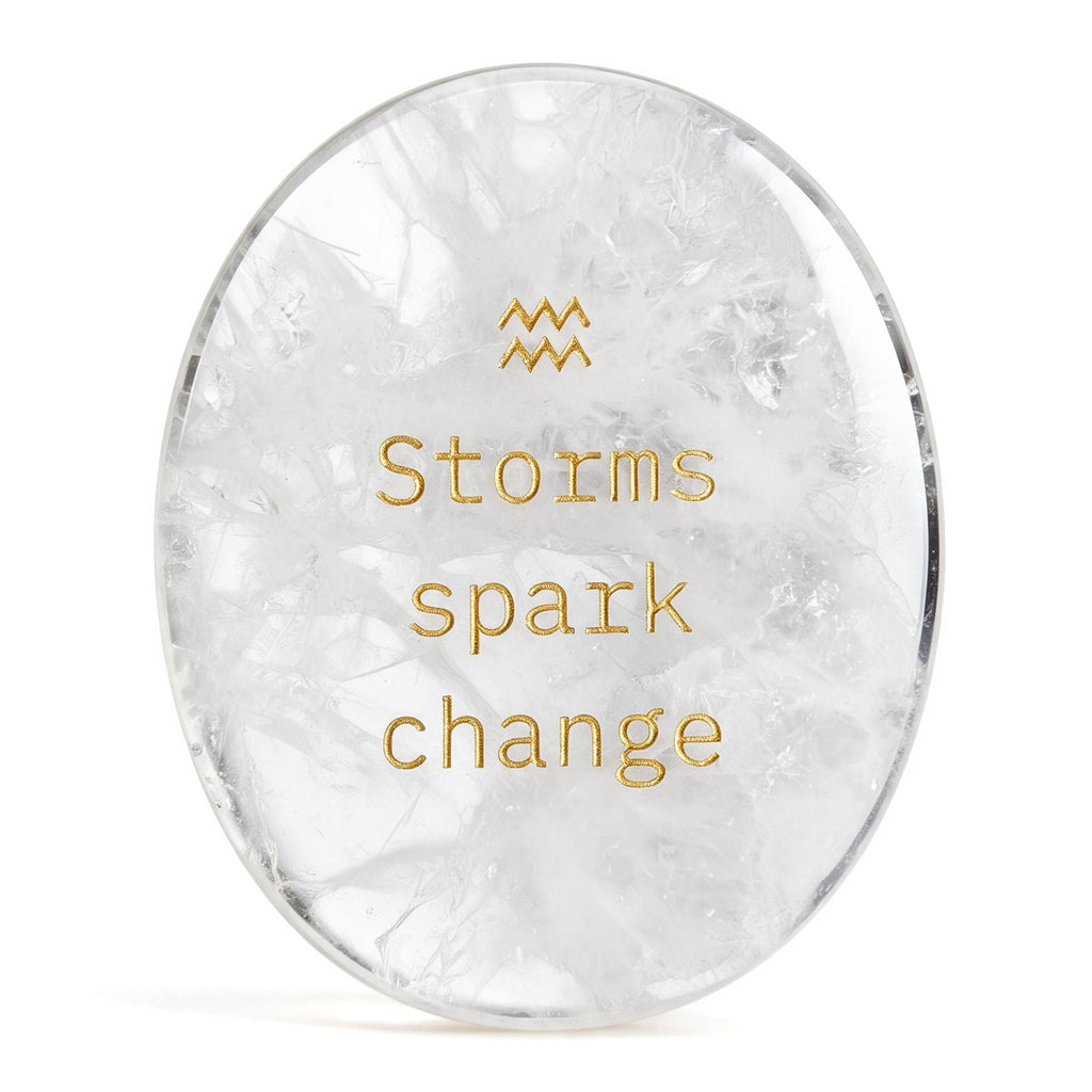 Zodiac Crystal Stone, 12 Zodiac Signs with Inspirational Message, Astrology Gift, Personalized Birth Sign Gift