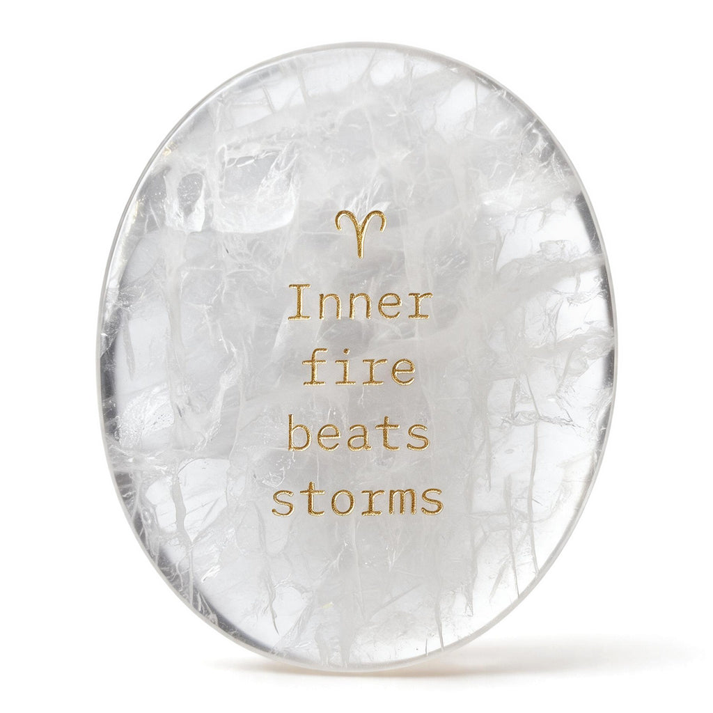 Zodiac Crystal Stone, 12 Zodiac Signs with Inspirational Message, Astrology Gift, Personalized Birth Sign Gift