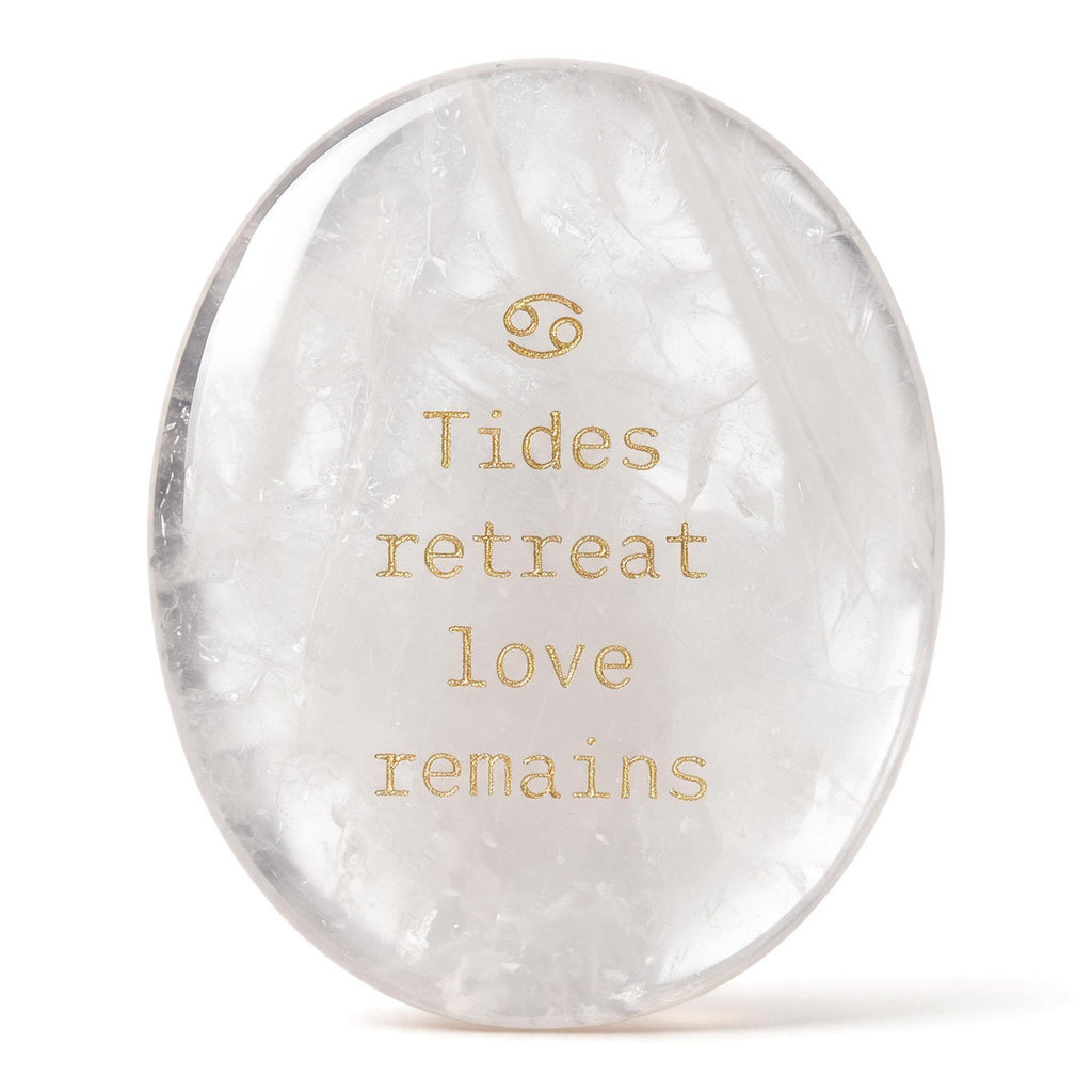Zodiac Crystal Stone, 12 Zodiac Signs with Inspirational Message, Astrology Gift, Personalized Birth Sign Gift