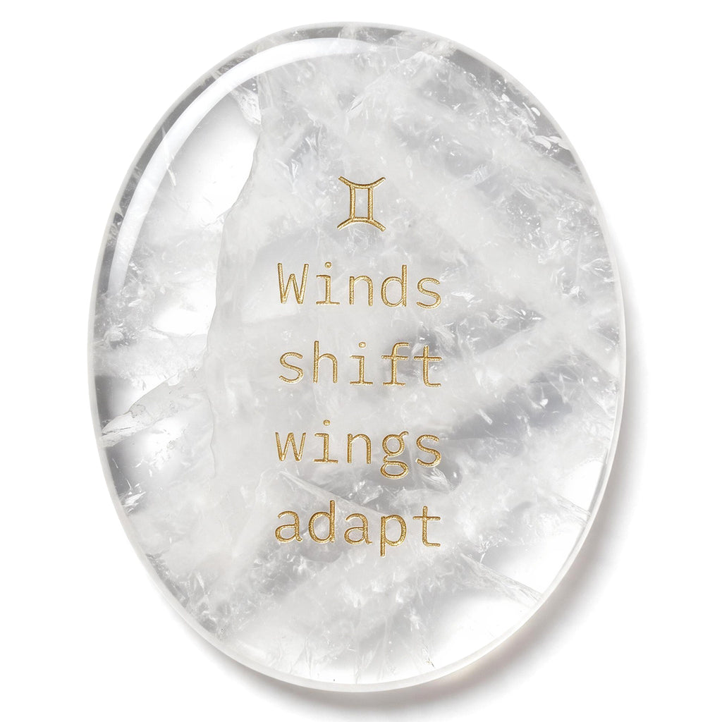 Zodiac Crystal Stone, 12 Zodiac Signs with Inspirational Message, Astrology Gift, Personalized Birth Sign Gift