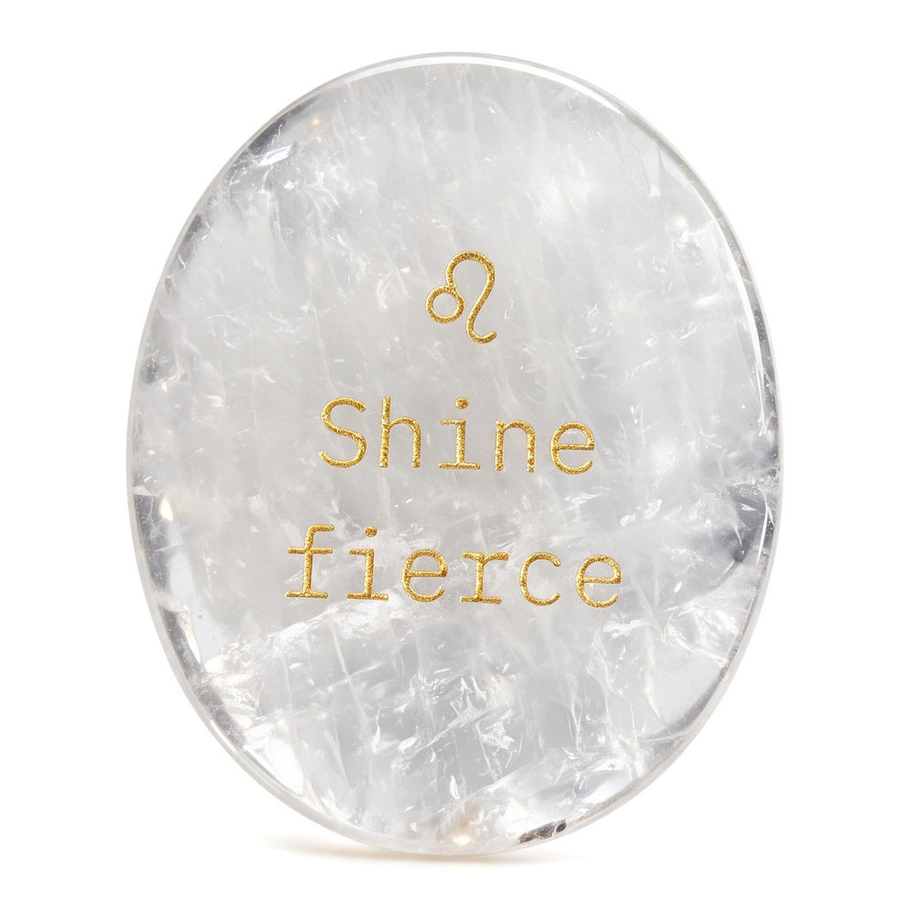 Zodiac Crystal Stone, 12 Zodiac Signs with Inspirational Message, Astrology Gift, Personalized Birth Sign Gift