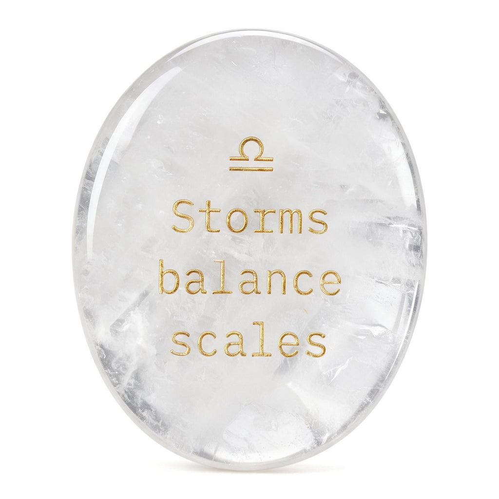 Zodiac Crystal Stone, 12 Zodiac Signs with Inspirational Message, Astrology Gift, Personalized Birth Sign Gift
