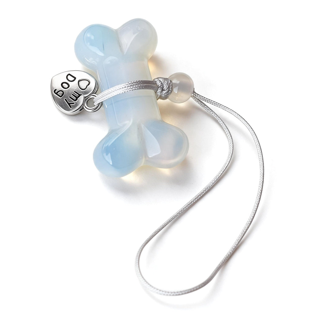Crystal Dog Bone Charm, Pet Lover Gift, Dog Mom Gift, Puppy Charm, Dog Bone Bag Charm, Phone Charm, Cute Pet Accessory