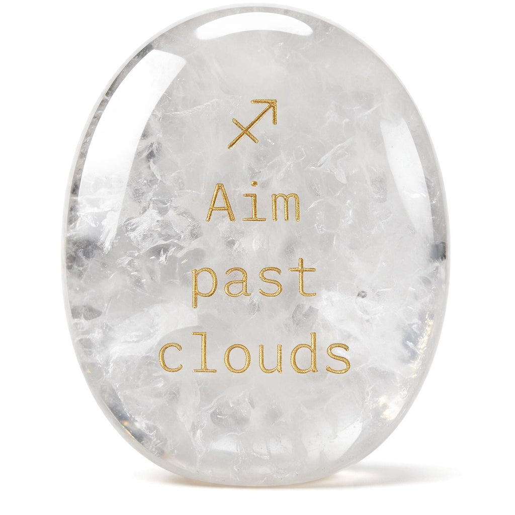 Zodiac Crystal Stone, 12 Zodiac Signs with Inspirational Message, Astrology Gift, Personalized Birth Sign Gift