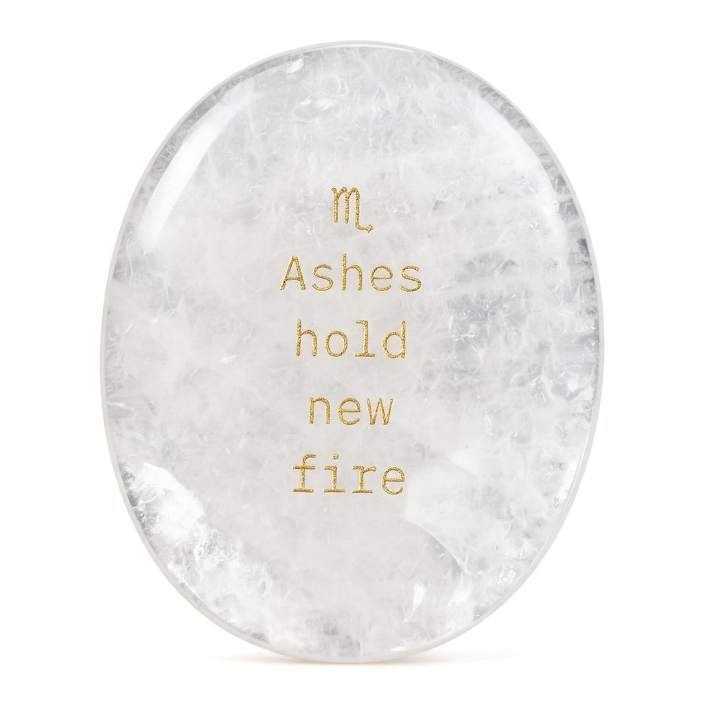 Zodiac Crystal Stone, 12 Zodiac Signs with Inspirational Message, Astrology Gift, Personalized Birth Sign Gift