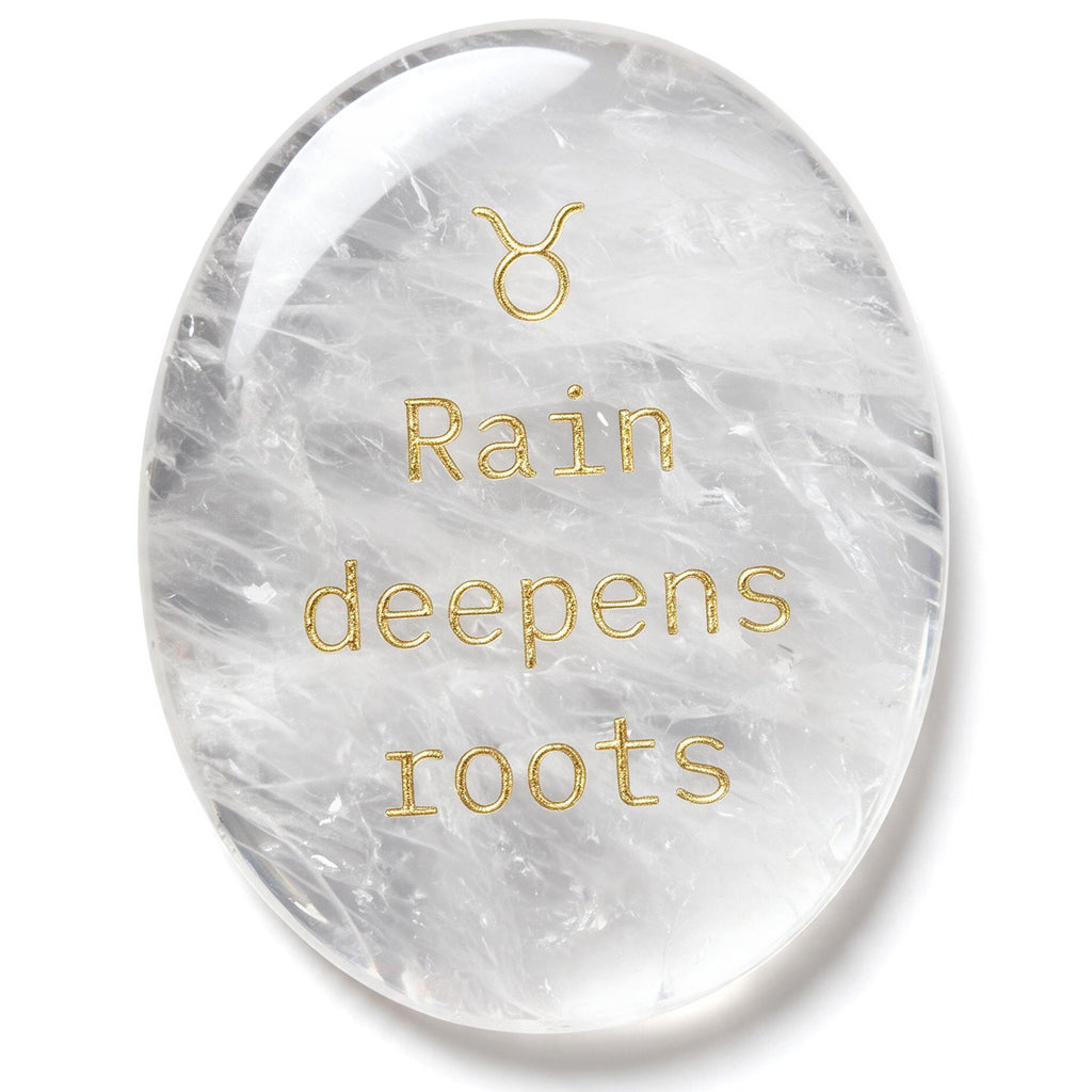 Zodiac Crystal Stone, 12 Zodiac Signs with Inspirational Message, Astrology Gift, Personalized Birth Sign Gift