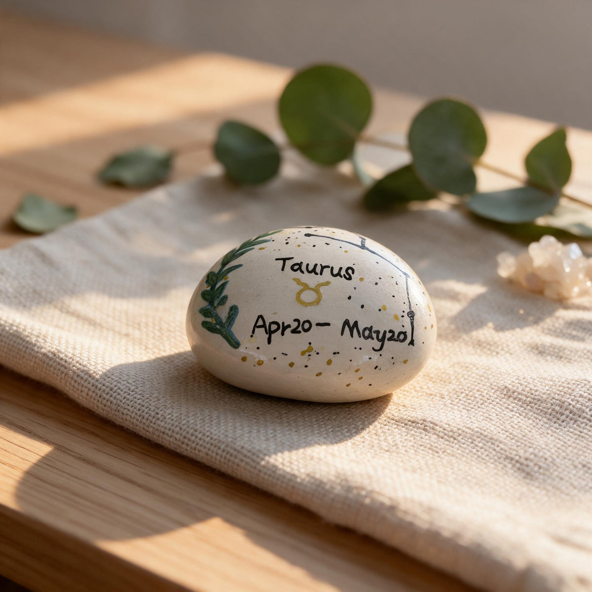 12 Zodiac Hand Painted Stones, Astrology Gifts, Zodiac Sign Decor, Birthday Gift, Celestial Keepsake