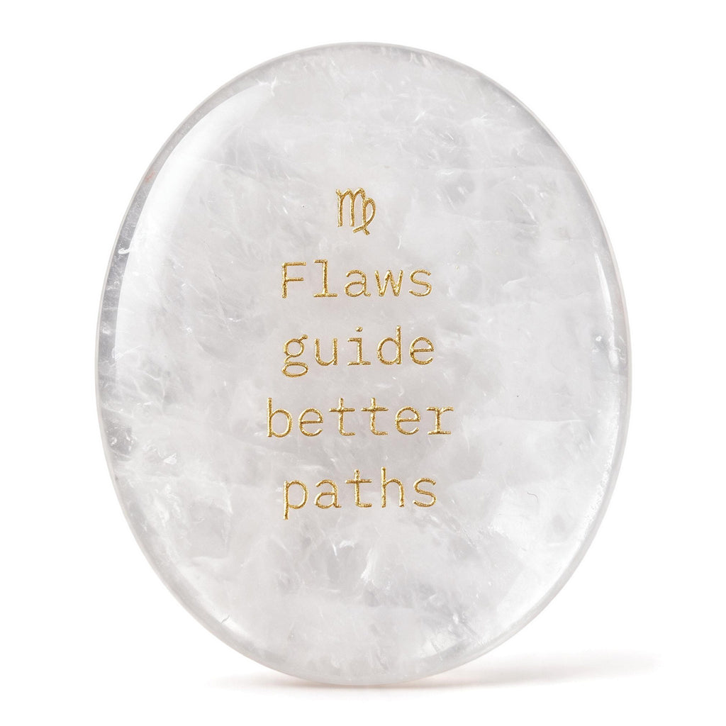 Zodiac Crystal Stone, 12 Zodiac Signs with Inspirational Message, Astrology Gift, Personalized Birth Sign Gift