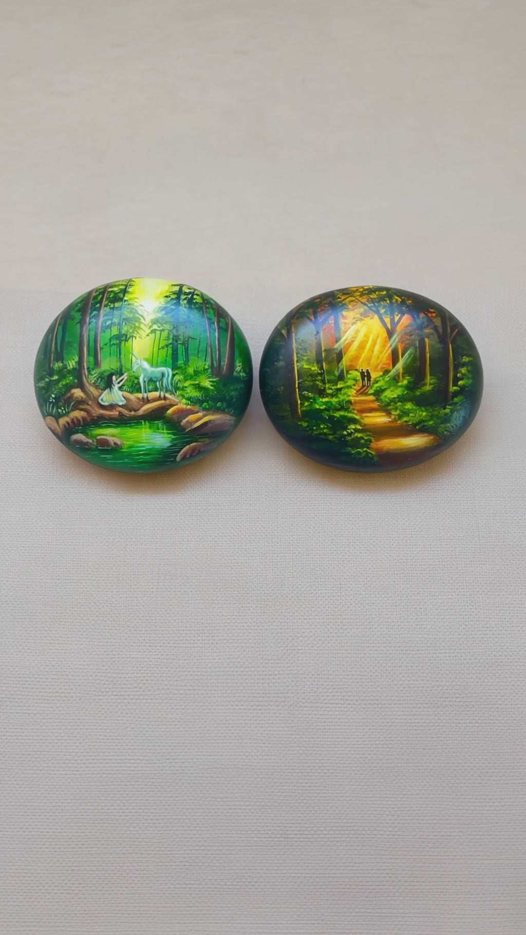 HandPainted Story Stones, Nature & Fantasy Art, Unique Stone Decor