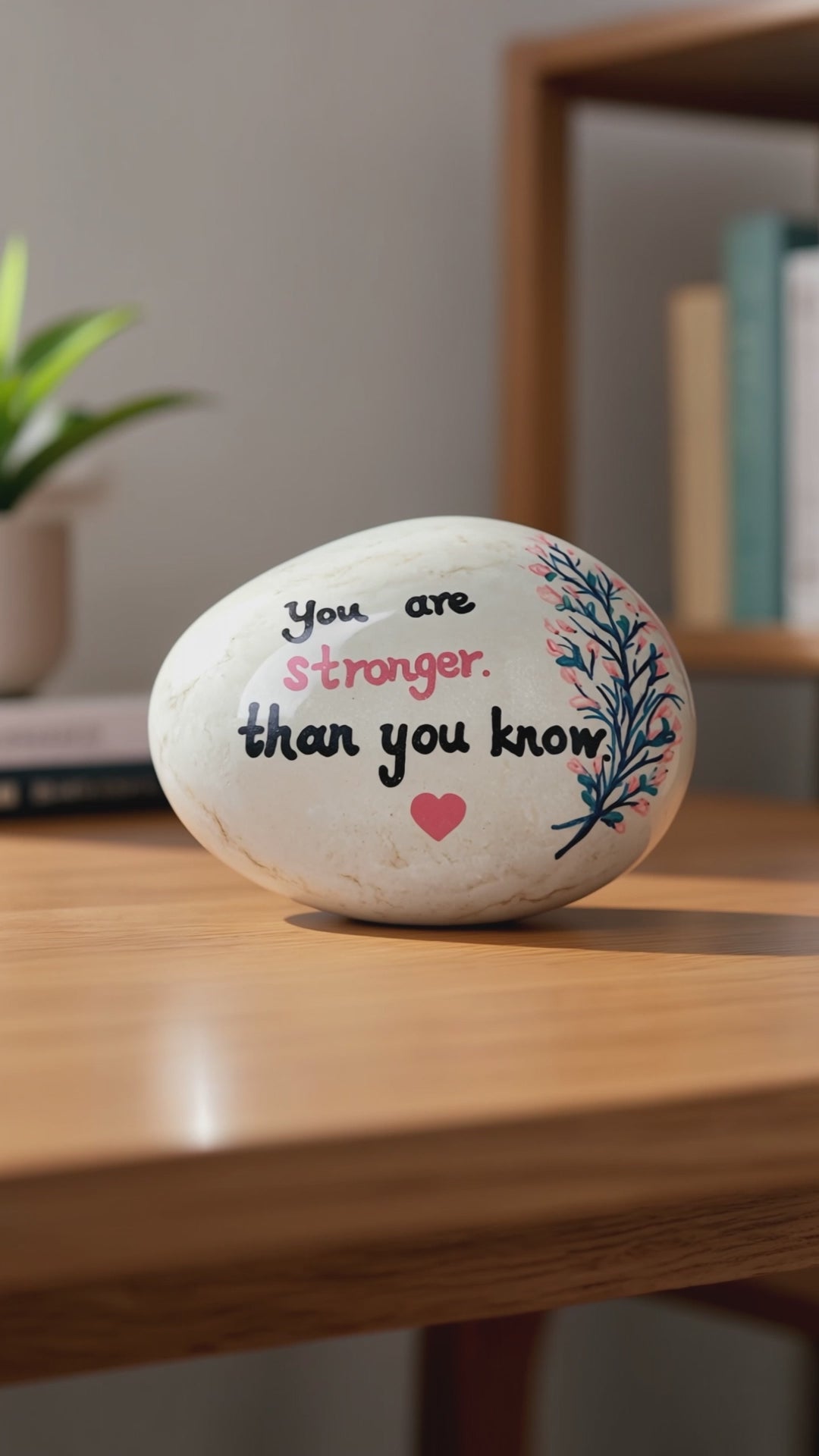 You Are Stronger Than You Know Stone, Inspirational Gift, Desk Decor